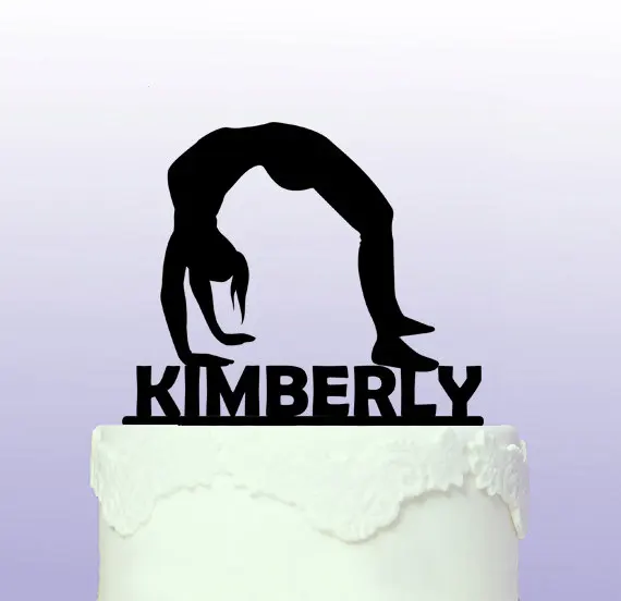 Gymnastics Birthday Cake Topper Gymnastics Birthday Cake Topper