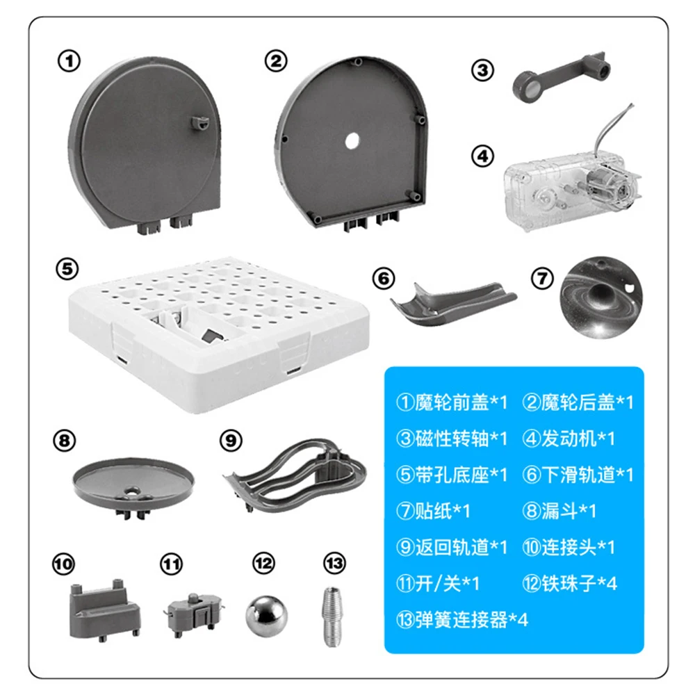  Magnetic Roller Coaster Ball Educational Toys for Kids DIY Assemble Magnetic Levitation Logistics T - 33009409117