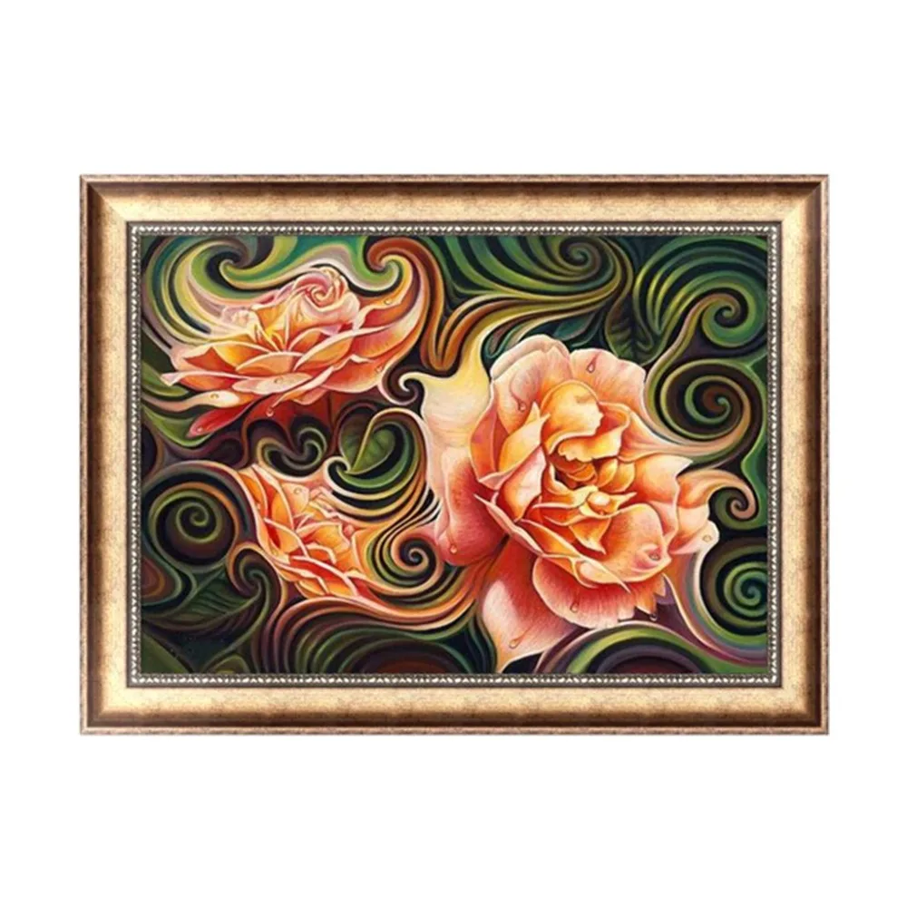 100% Full DIY 5D Diamond Painting rose Flowers Cross Stitch Embroidery Patterns rhinestones Mosaic bk | Дом и сад
