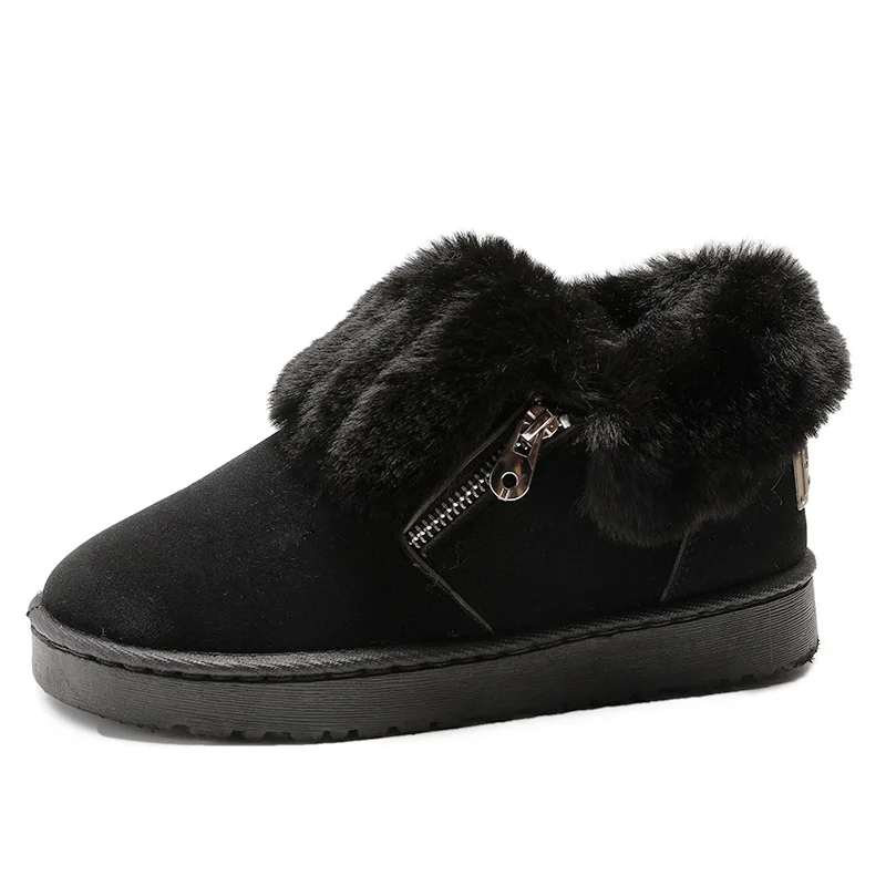 

women Boots Winter warm down snow boots for women ankle Boots waterproof fashion Fur antiskid outdoor flat boots shoes