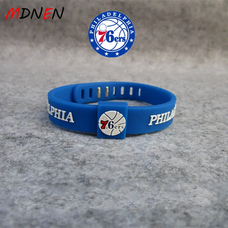 MDNEN Basketball Star Fashion Simple Silicone Adjustable Wristband