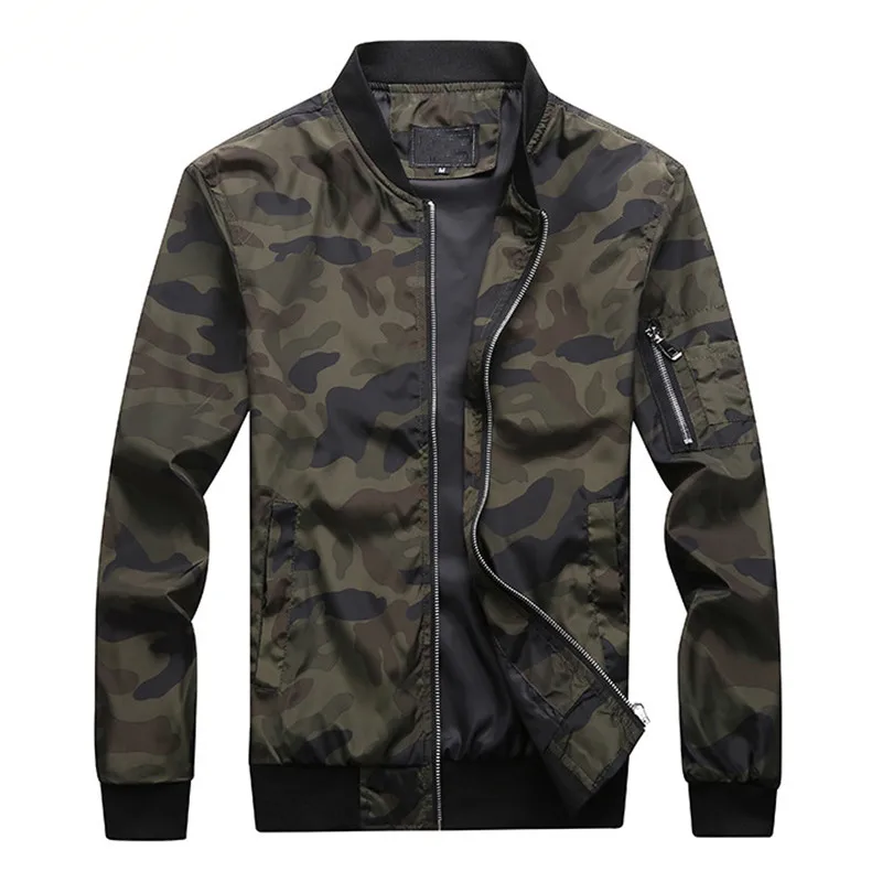 MORUANCLE Mens Casual Camouflage Jacket Fashion Varsity Baseball