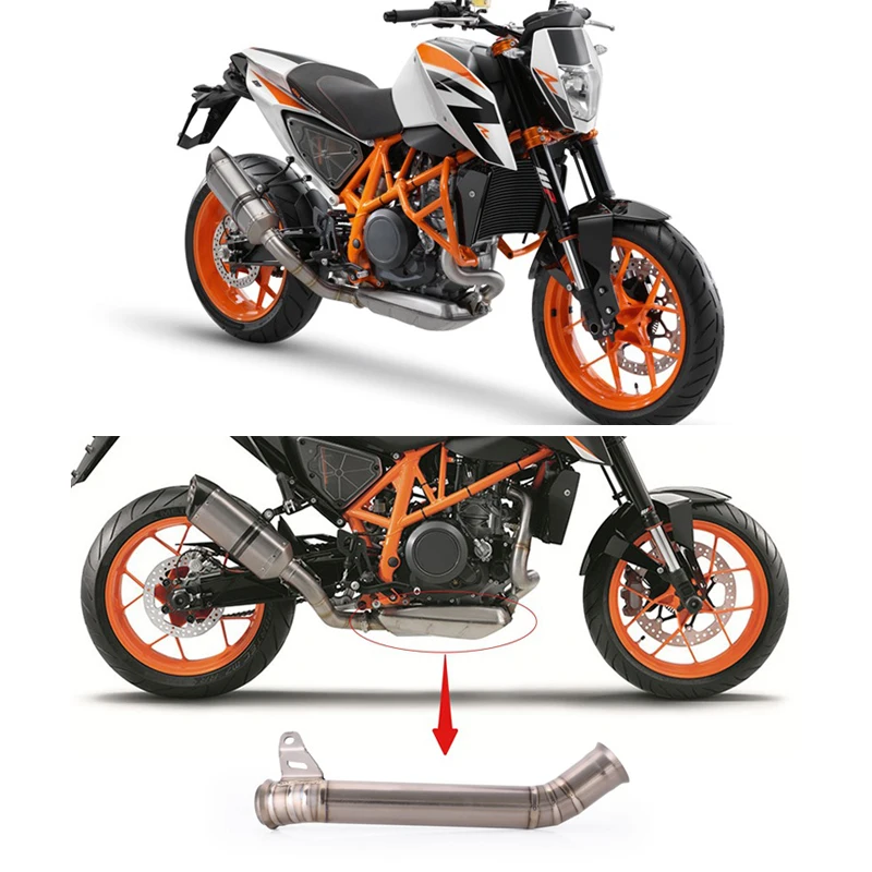 Удаляемый катализатор средней трубы для KTM 690 Duke выхлопная труба мотоцикла