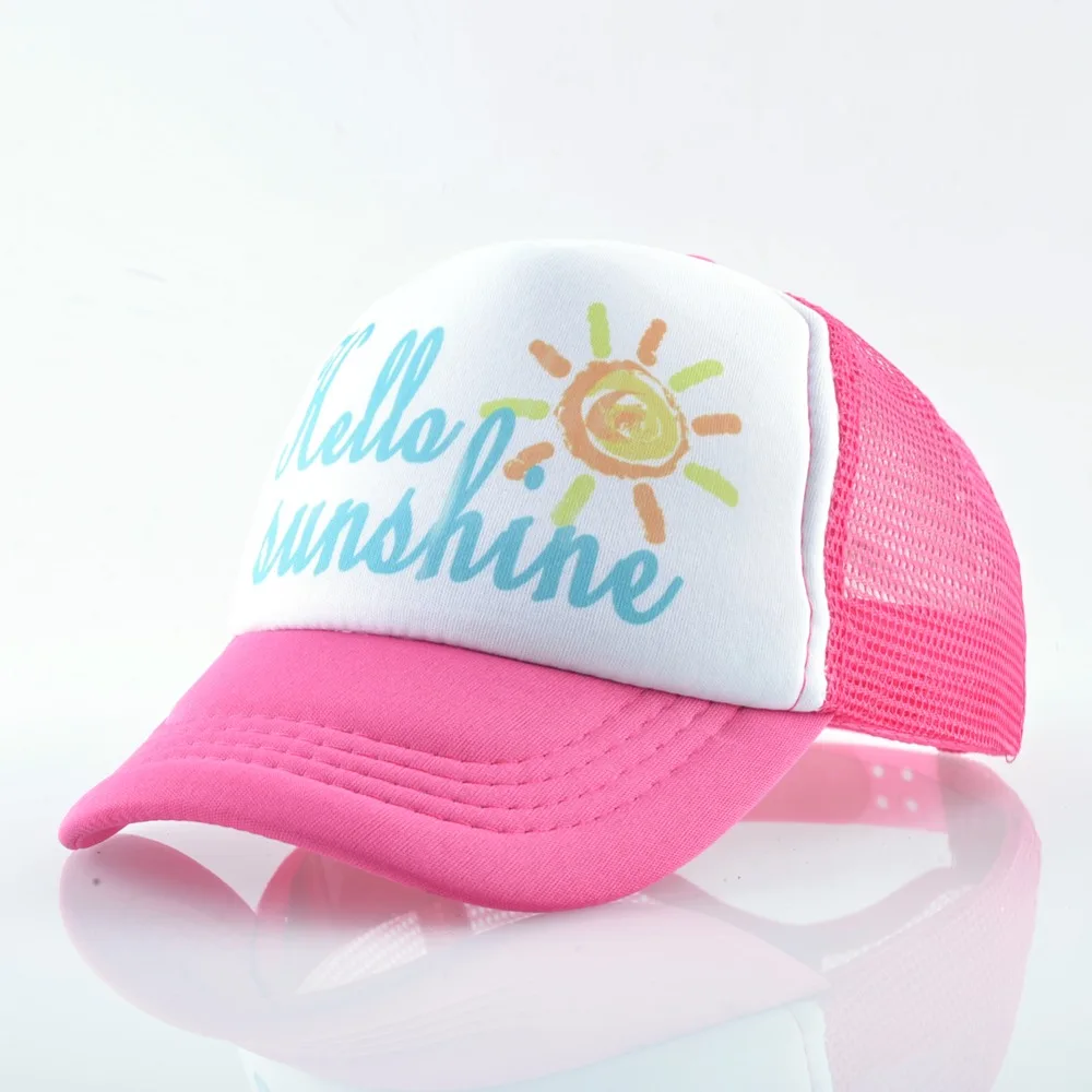 TQMSMY Hello Sunshine Дети SunHat Прохладный мальчик бейсболки кепки девушка грузовые шапки ребенок Snapback шапки Детские кепки TMA40