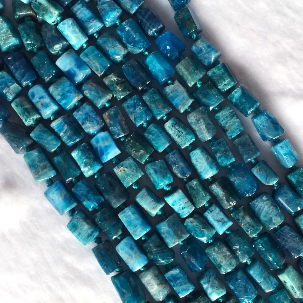 

Natural Genuine Raw Mineral Green Blue Apatite Nugget Free Form Loose Smooth Necklace Bracelet Jewelry Beads 05951
