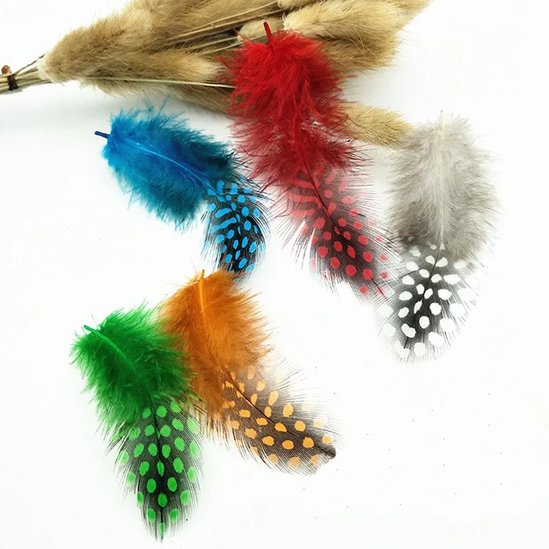 Plumes 4,5-8 см окрашенный цвет натуральный жемчуг куриный фазан перья для маски ювелирные изделия платье изготовление ремесло украшения