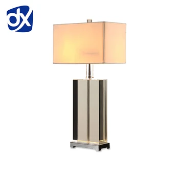 

Luxury Modern Table Lamp Crystal Table Lamp Fabric Lampshade Living Room Abajur Table lamp For Bedroom Lamparas De Mesa