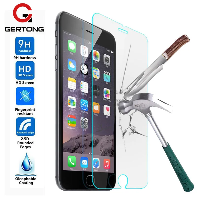 GerTong Защитная пленка для iPhone 7 6 6S 5S SE 5 5C Закаленное стекло 6s Plus защитная
