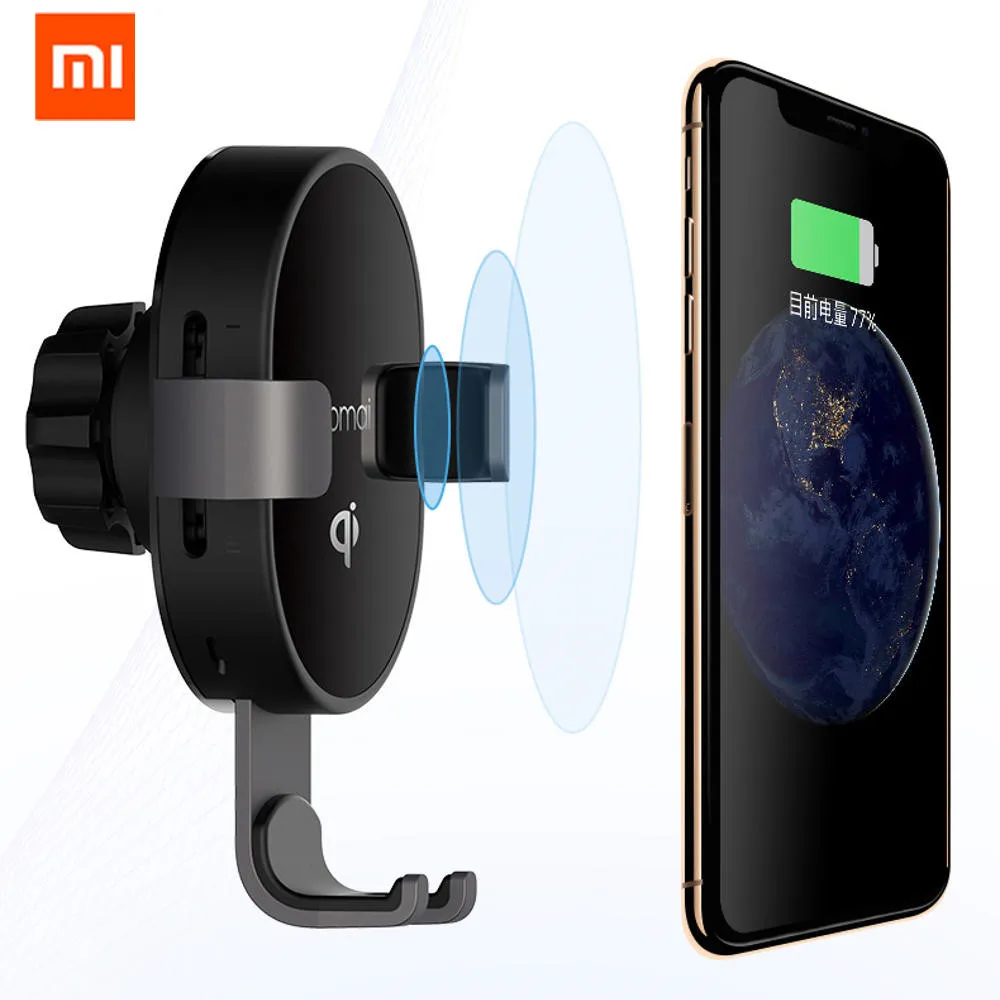 

Original XIAOMI Mijia 70mai QI Certification Car smart Phone Holder 10W Fast Wireless Charger for Xiaomi Huawei iPhone, in stock