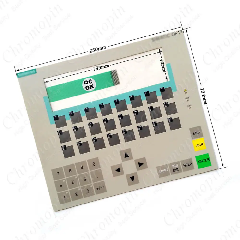 

Membrane keypad for 6AV3 617-4FB42-0AL0 6AV3 617-5BA00-0BC0 6AV3 617-4EB42-0AL0 OP17