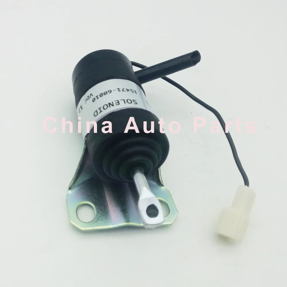 New 12V Stop Solenoid 052600-1001 for Kubota Tractor 15471-60010 Fuel Solenoid