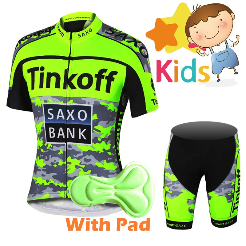 

Fluorescence Color Pro Cycling Clothing for Kids Ropa Ciclismo Summer Cycling Jesey Sets for Children Short Sleeve Cycling Kits