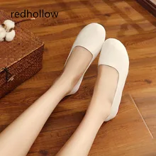 Flat sheos woman plus size 43 loafers soft flats slip on shoes round toe vintage Women Ballet flats Spring summer casual shoes цена Flat sheos woman plus size 43 loafers soft flats slip on shoes round toe vintage Women Ballet flats Spring summer casual shoes цены онлайн