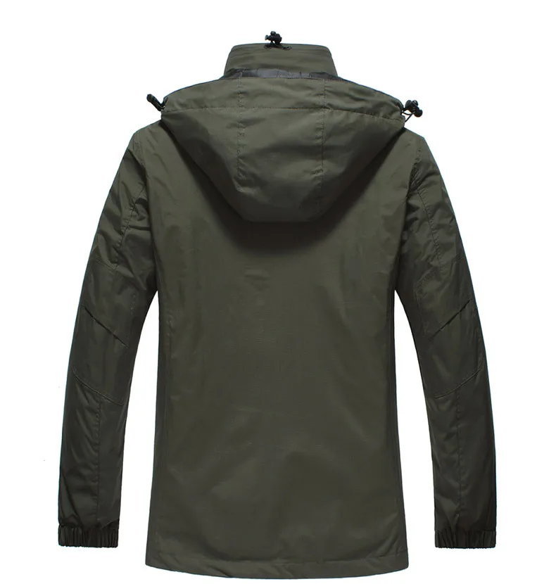ZHAN DI JI/брендовая одежда из искусственной кожи 2 в 1, мужские утепленные зимние куртки, ветровка, верхняя одежда, пальто, подкладка и шляпа, съемный 170