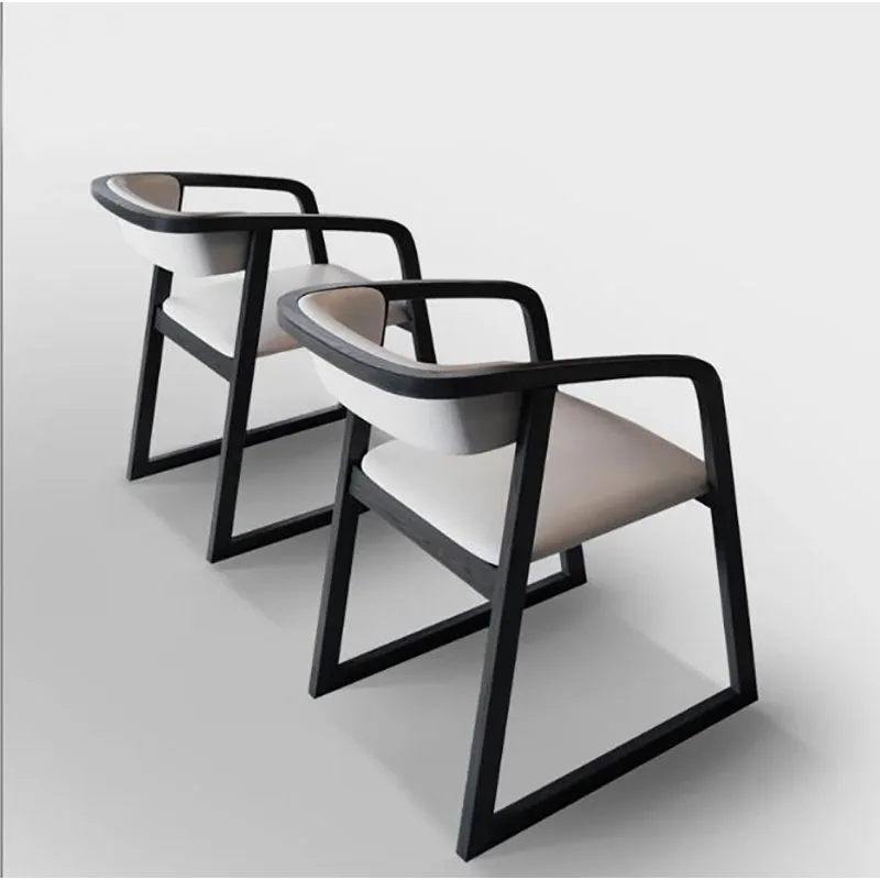 

Dining Chair Modern Simple Household Nordic Restaurant Solid Wooden Chair Backrest stool Leisure Creative Network Hongins Super