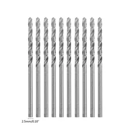 10 шт./компл. многофункциональные крошечные микро HSS 2,5 мм прямой хвостовик Сверло