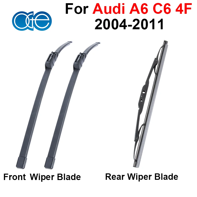Front & Rear Wiper Blade For Audi A6 C6 4F 2004 2011 High Quality