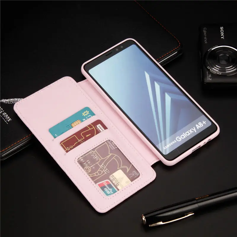 BELIAL Phone Cases for Samsung Galaxy A8 2018 Case Wallet Card Luxury Flip Cover for Samsung A8 2018 Case Leather Bling Diamond (11)