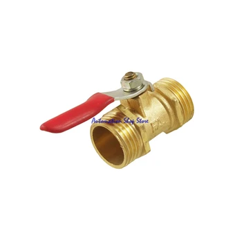 

1/2"PT Male to 1/2"PT Male Thread Full Port Red Lever Handle Ball Valve 20mm