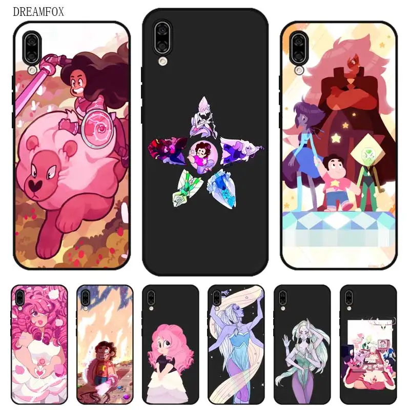 

N416 Steven Universe Black Silicone Case Cover For Huawei Honor 6A 6C 6X 7A 7C 7S 7X 8 Lite Pro