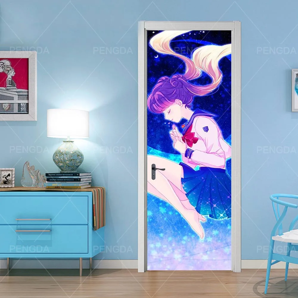 3D Шаг двери стикер DIY самоклеющиеся матросские лунные стикеры настенная водонепроницаемая бумага плакат для печати художественные картинки украшения дома