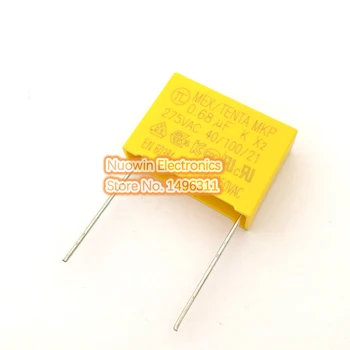 

10pcs capacitor X2 capacitor 275VAC Pitch 22mm X2 Polypropylene film capacitor 0.68uF