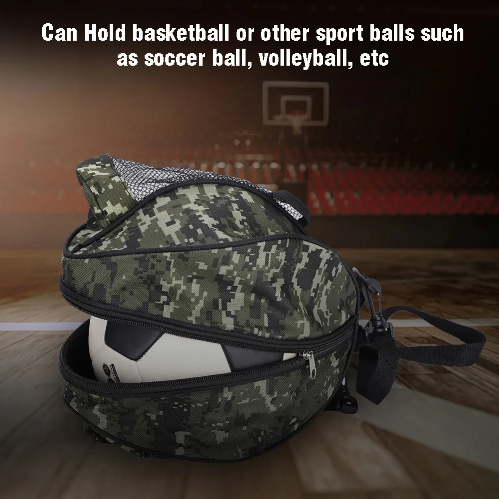 Круглый Форма мяч Сумка Баскетбол Футбол рюкзак для волейбола регулируемый плечевой ремень рюкзаки мешки для хранения пыленепроницаемый