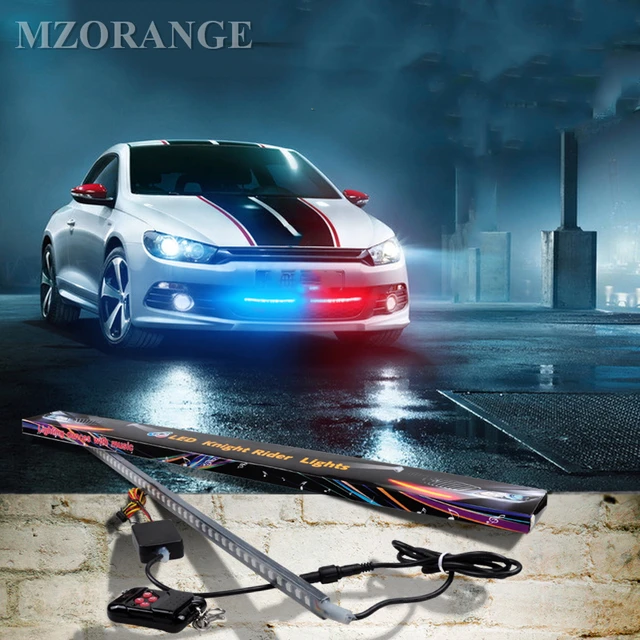 MZORANGE 7 Color RGB 48 Led Knight Night Rider Flashing Lights