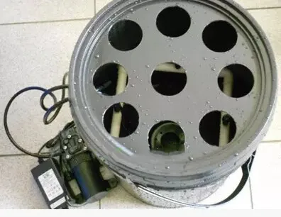

20L Bucket Aeroponics pot with 9 net cup and Portable Heated Propagator! 9x Pot with cycle timer MIST AERO-POT