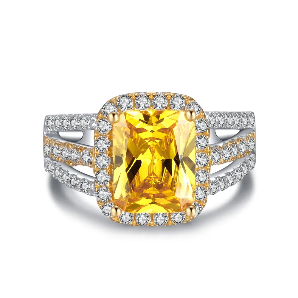 

PURREEN Rings for Women Fashion Engagement Wedding Jewelry Anniversary Sapphire Stone Ring Size 6 7 8 9 10