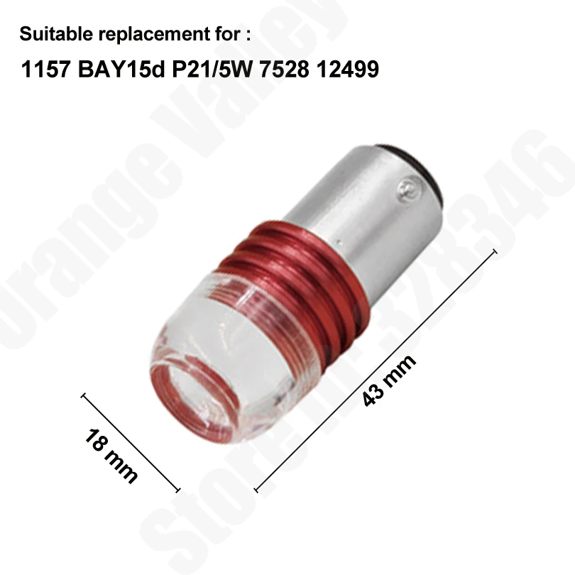 10 шт. 1157 Bay15d Автомобильный светодиодный стоп-сигналы Красный P21/5 Вт Авто мигающего светового сигнала, стоп-сигналов стробоскоп лампы Запчасти для авто