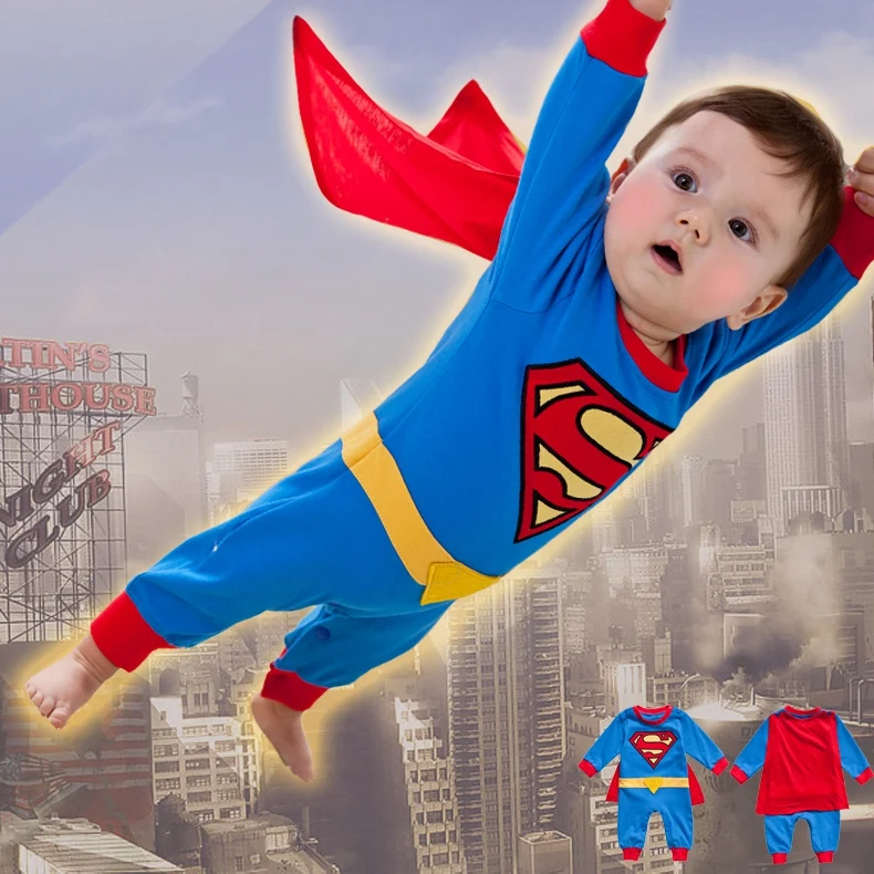 Pelele de manga larga de Superman para bebé, traje infantil de dibujos  animados de Halloween y Navidad, regalo para niño, envío gratuito|kids  superman costume|superman costume kidssuperman costume boys - AliExpress