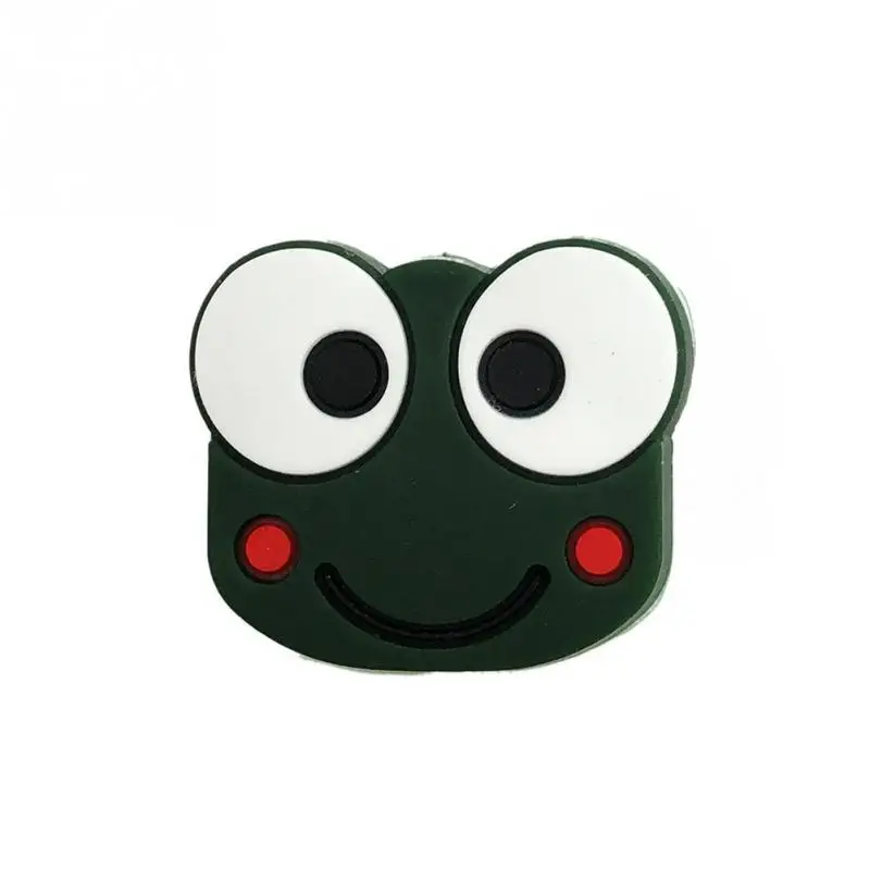 frog 1 шт. мультяшная Теннисная ракетка Animas демпфер амортизатор с несколькими рисунками мягкие прочные вибрационные амортизаторы - Цвет: frog