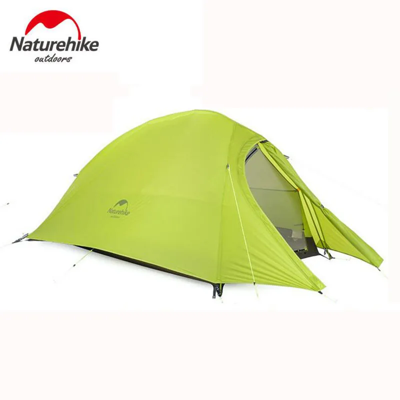 Naturehike 2 человек непромокаемые палатки Сверхлегкий 20D силиконовые двойные слои 4