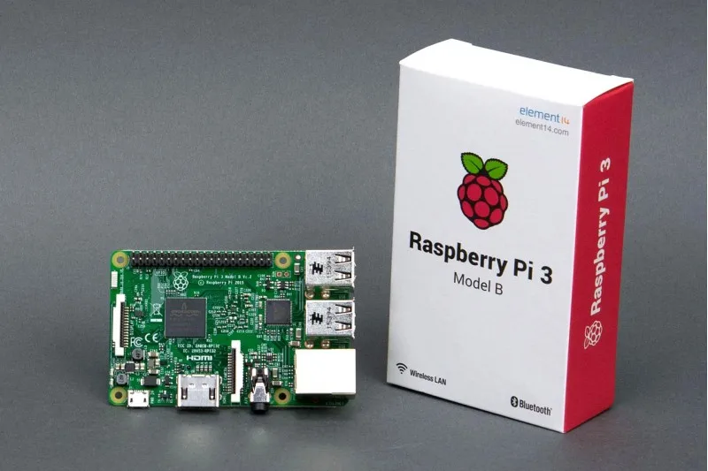 Raspberry Pi 3 Model B 1 ГБ ОЗУ четырехъядерный 1,2 ГГц 64 бит процессор WiFi и Bluetooth элемент 14