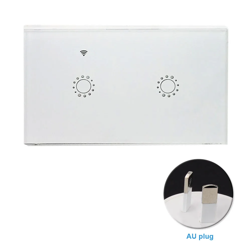 

Accessories WIFI Smart Universal Voice Control Wireless Switch Panel ABS Bedroom Timing Touching Wall Light APP Remote Home