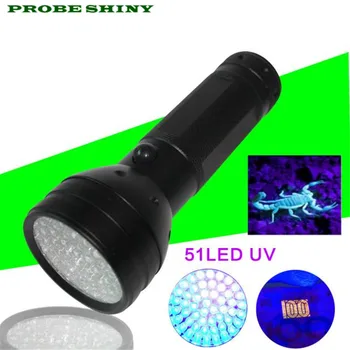 

HOT!!! Ultra Violet 51 LED UV Torch Scorpion Detector Finder Blacklight Flashlight Free Shipping #NN03