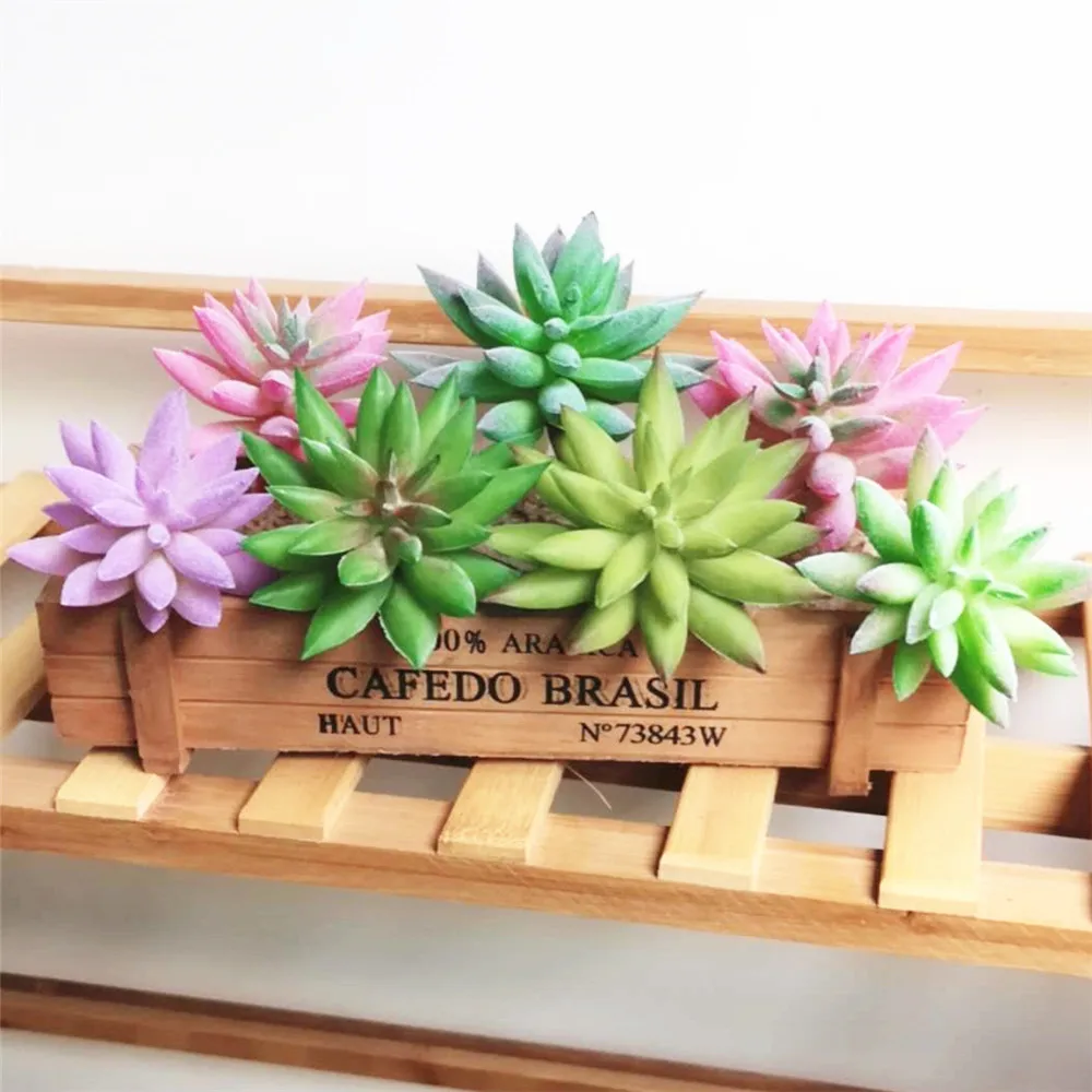 

Green Purple Pink Lotus Flower Artificial Succulent Plants Christmas Wedding Party Festive Supplies Home Garden Decoration