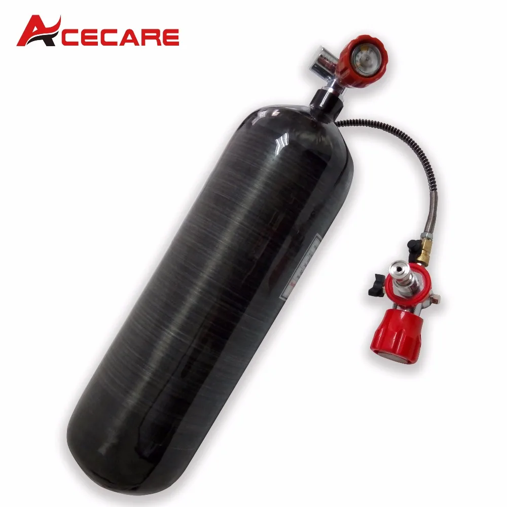 AC368101 6.8L GB Scuba Diving Tank Airsoft Bucking High Pressure Cylinder Pcp Tank Quick Release Coupling Dive Tank Rifle Airgun