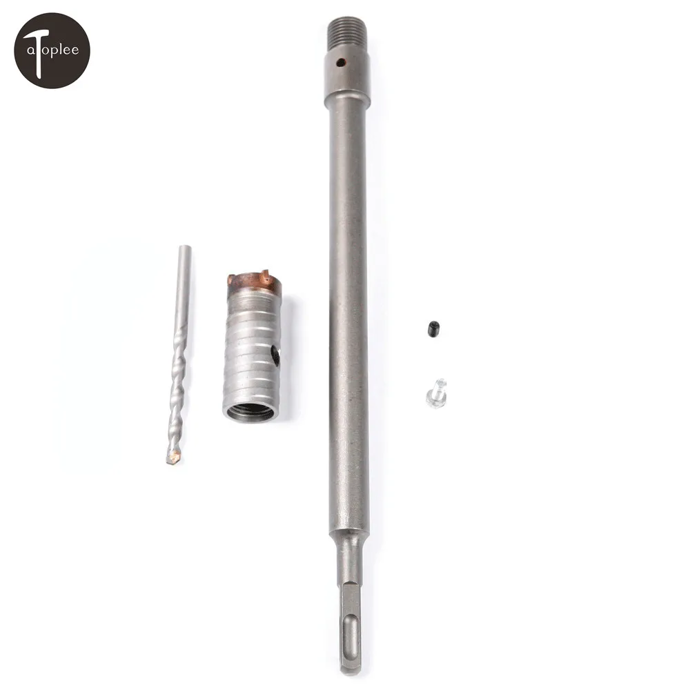 

Wall Impact Drill Bit Cut Tool Kit Set Hole Saw Cutter Plus Hammer Core Arbor Shaft For Wall Masonry Stone