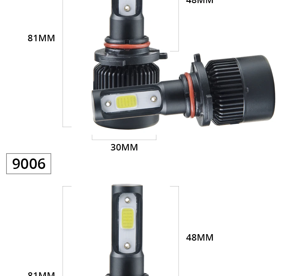 H7 LED Car Headlight 4300K H4 LED Mini Auto Lamp HB3 HB4 9005 9006 IP65 72W 8000LM 6500K DRL Fog Light 12V 24V Car Headlamp Bulb (11)