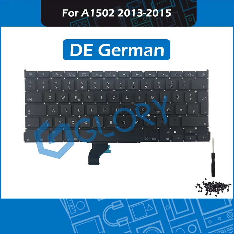 NEW UK Keyboard for MacBook Pro Retina 13” A1502 Late 2013 Mid 2014 Early 2015