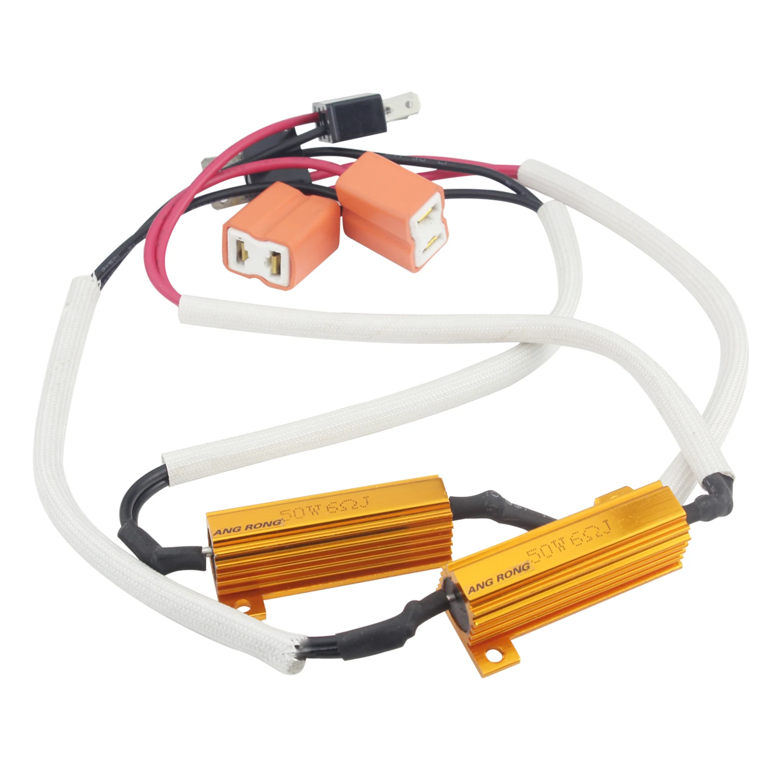 

ANGRONG H7 Headlight Fog Light Canbus No Error Warning LED Load Resistors Wiring Harness