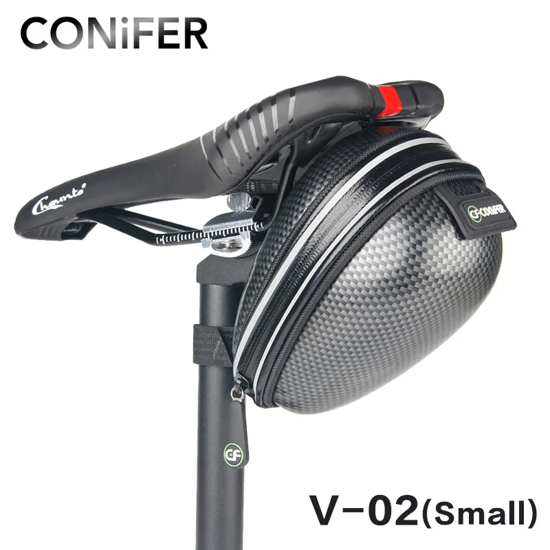 Conifer велосипедная задняя Сумка Светоотражающая Водонепроницаемая Переносная горная дорожка велосипедная стойка велосипедная сумка для заднего сиденья седельная сумка - Цвет: V02 Small