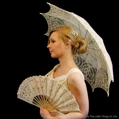 14 цветов выбор благородный элегантный дворец Стиль длинная рука Свадебный зонтик/вышивка зонтик кружева зонтик