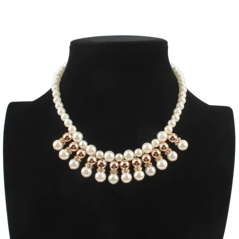 2018 New Beautiful European Fashion Jewelry Street Bead Strand Necklace