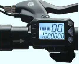 

speedometer battery indicator LCD display with thumb throttle shifter for electric scooter bike MTB speedview 36v48v Odometer