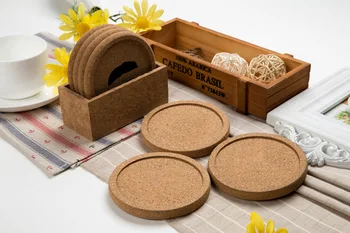 

100pcs Classic Round Plain Cork Coasters Concave Cup Mats Drink Juice Pad for Wedding Party Gift Favor wen6502