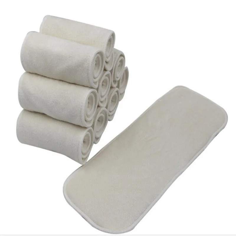 

New Arrival 5pcs/lot 4 Layers Micro Fiber Nappy Washable Reuseable Baby Cloth Diapers inserts High Quality Nappies Bebe Nappies