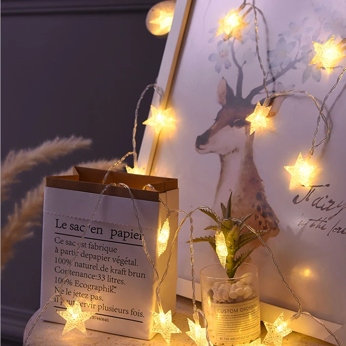 Водонепроницаемый звездный свет USB светодиодный струнный Новогодний подарок праздничные сказочные Рождественские огни для украшения рождественской елки